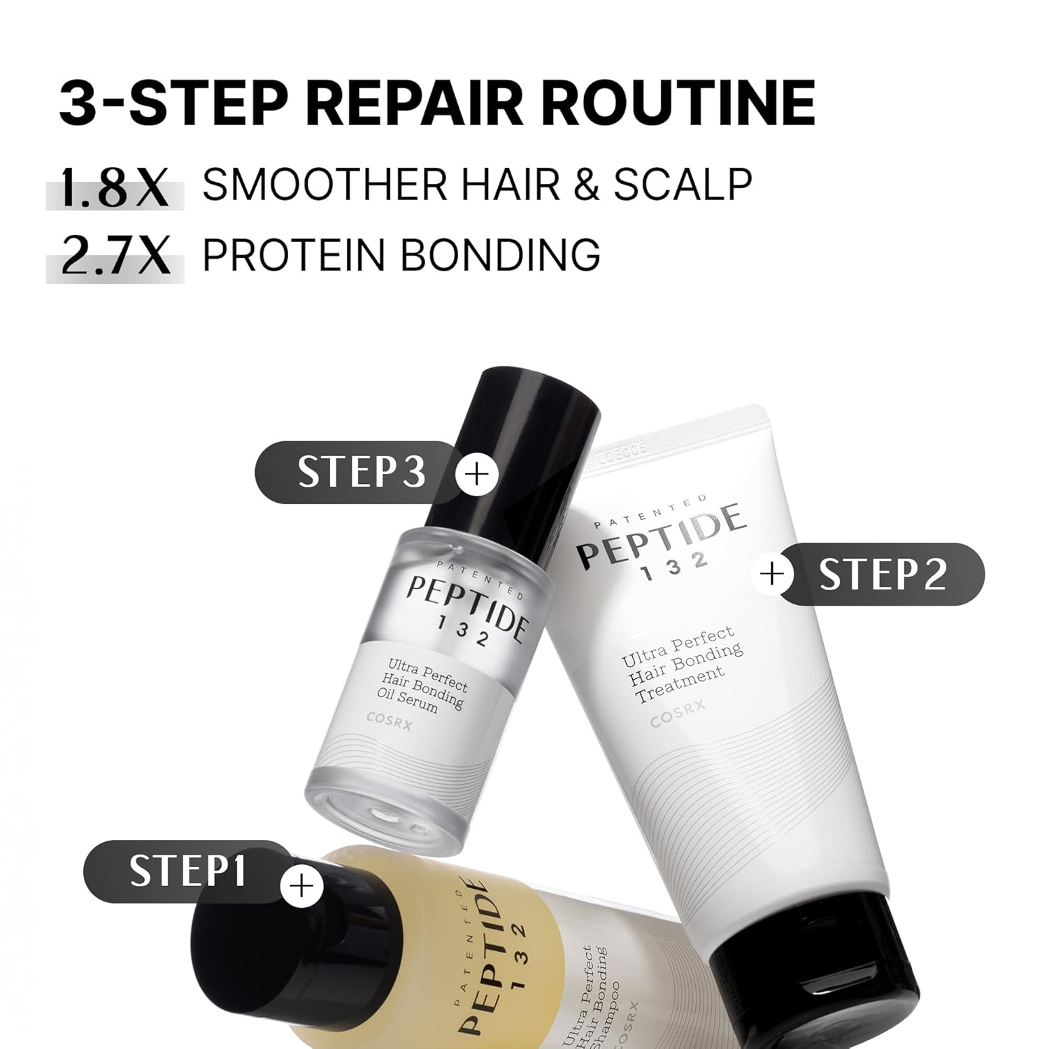 image:imageCOSRX PEPTIDE 132 Hair Shampoo amp Oil Serum Set Bonding Shampoo Bonding Oil Serum