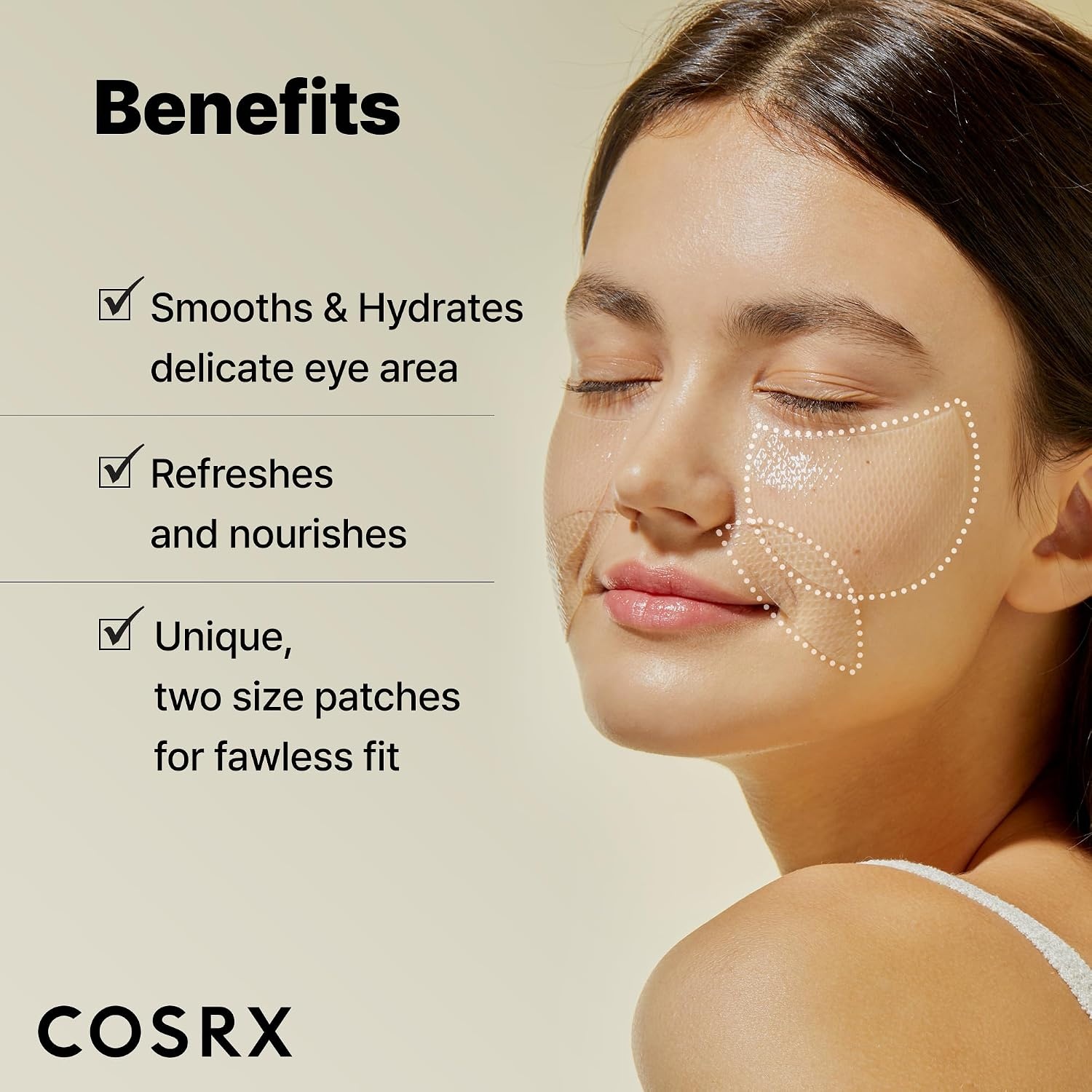 image:imageCOSRX Pink Peptides Collagen Hydrogel Eye Patch 2 Pack for Puffy Eyes Cooling amp Firming Under Eye Patches with 4Peptide amp Caffeine Depuffing Gel Eye Mask Korean Skin CareSnail Mucin Eye Patch