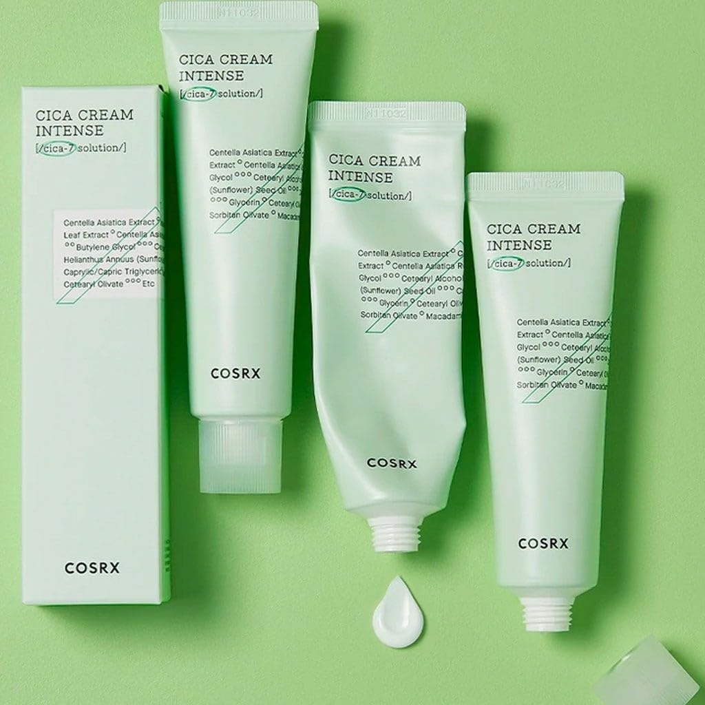image:imageCOSRX Pure Fit Cica Intensive Cream for Dry Sensitive Skin 17 oz50ml Centella Asiatica Face Moisturizer for AcneProne Skin Redness Relief Barrier Care Rich NonGreasy Korean Skin Care