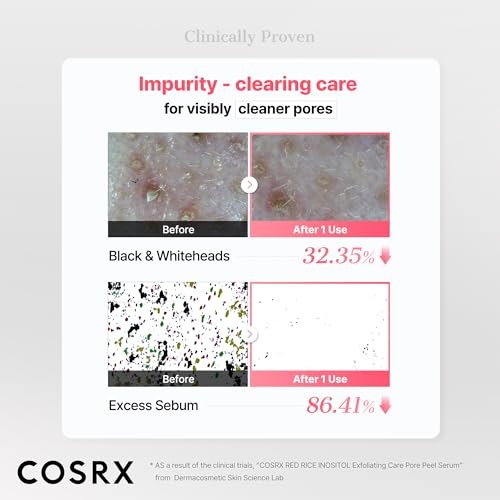 image:imageCOSRX Red Rice Pore Cleansing Duo Low pH Deep Cleanser amp Peel Shot Blackhead Remover Face Exfoliator amp Pore Minimizer with Red Rice amp Inositol