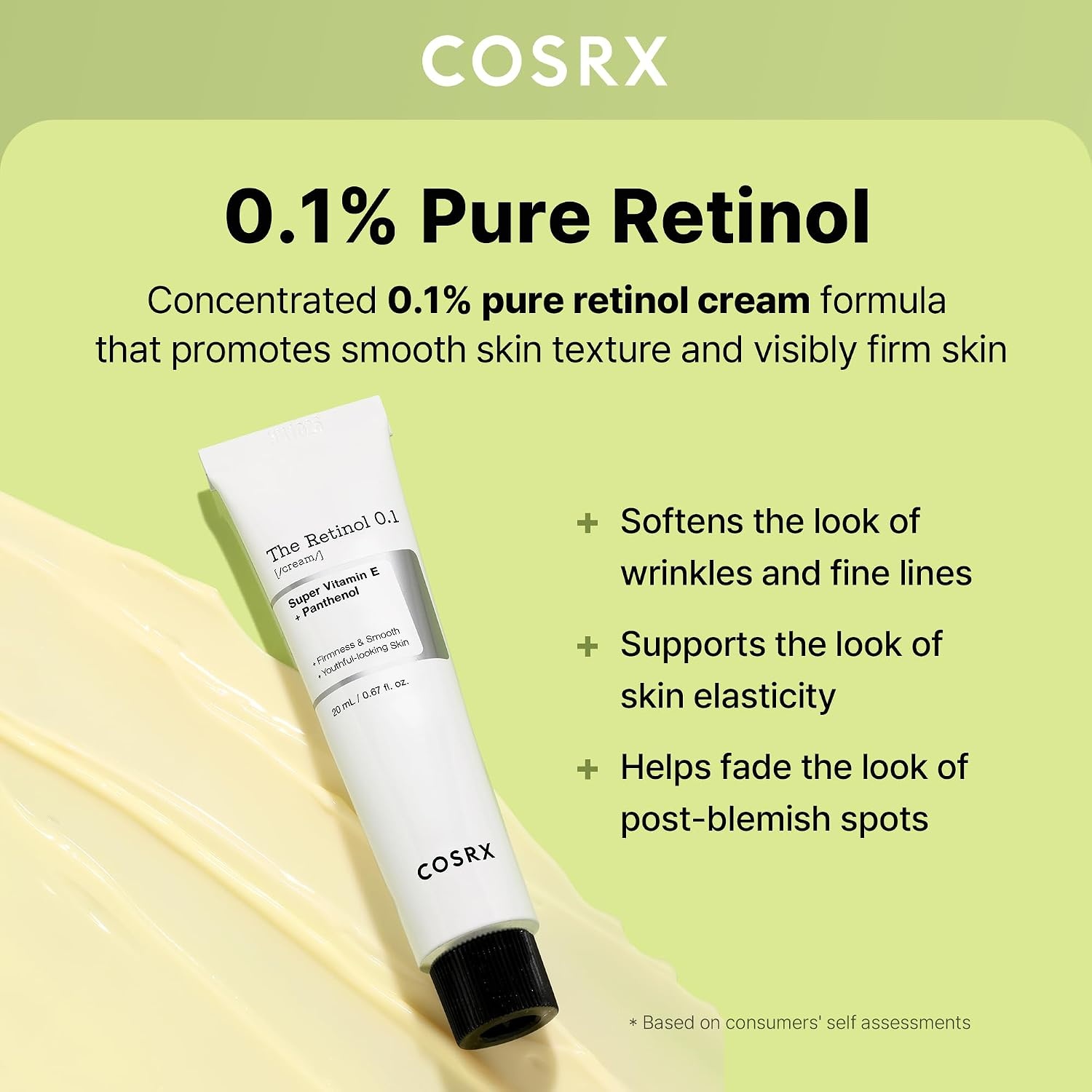 image:imageCOSRX Retinol 01 Cream AntiAging Eye amp Neck Cream 067 floz Retinoid Treatment to Firm Skin Reduce Wrinkles Fine Lines Signs of Aging Gentle Daily Korean Skin Care