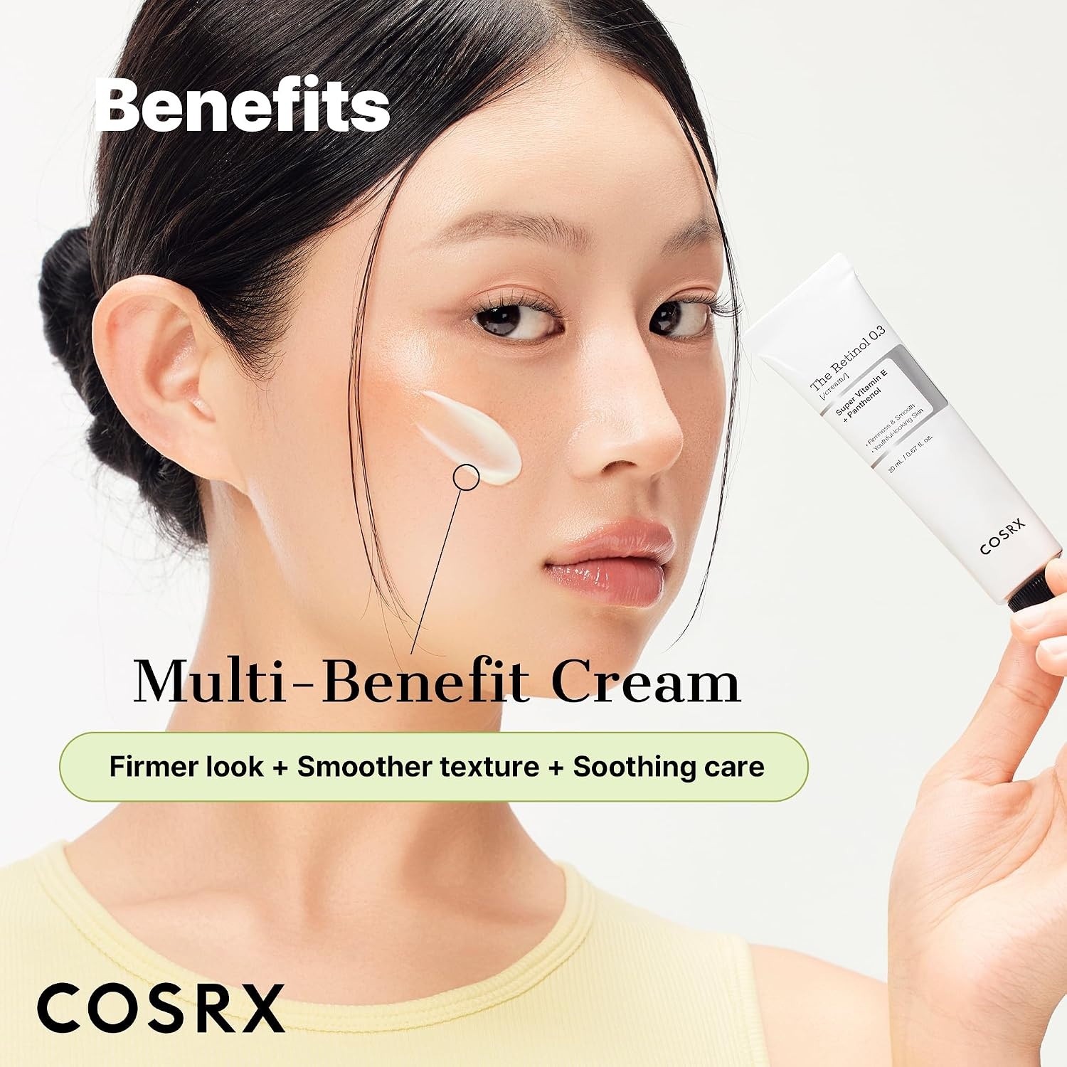 image:imageCOSRX Retinol 03 Cream AntiAging Eye amp Neck Cream 067 floz Retinoid Treatment to Firm Skin Reduce Wrinkles Fine Lines Signs of Aging Gentle Daily Korean Skin Care