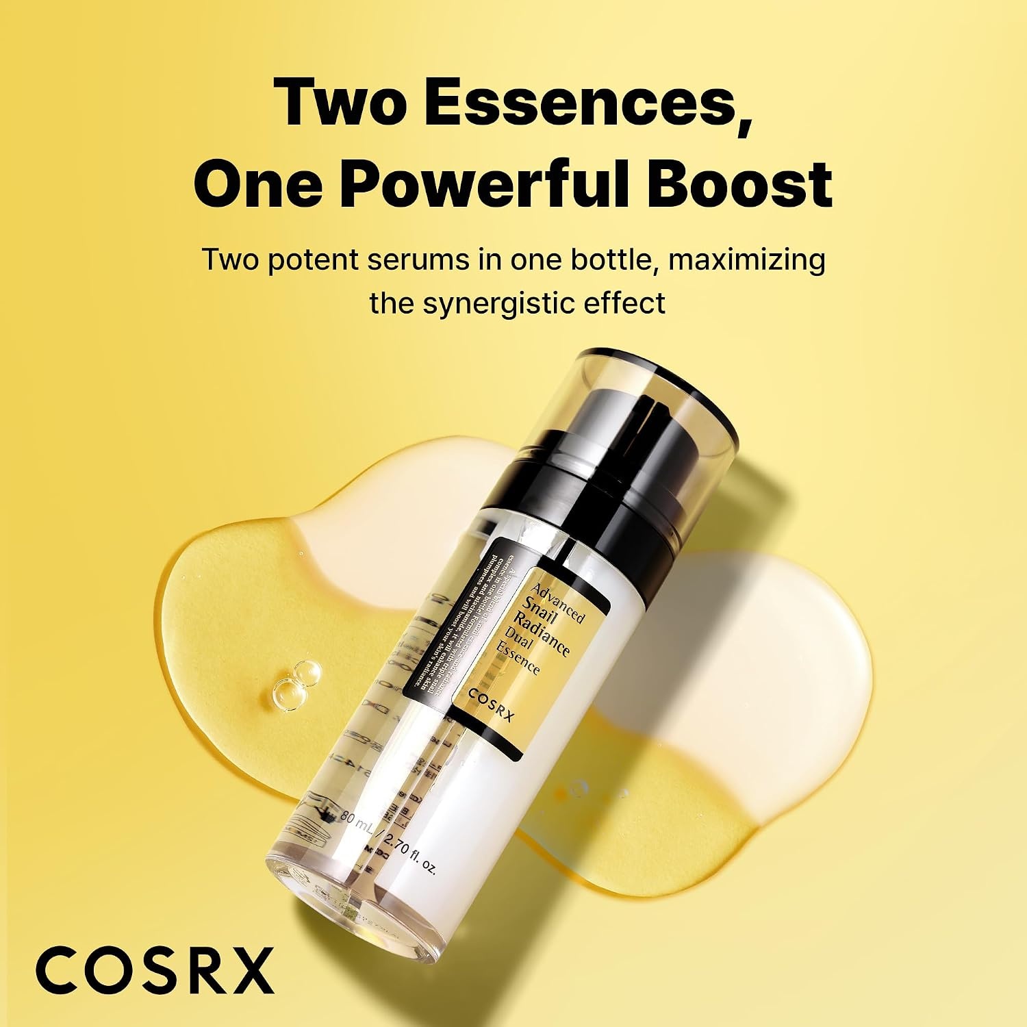 image:imageCOSRX Snail Mucin 74 Niacinamide 5 Dual Face Serum 27 oz Antiaging Face Serum for Dull Skin Sensitive Skin Korean Skin Care
