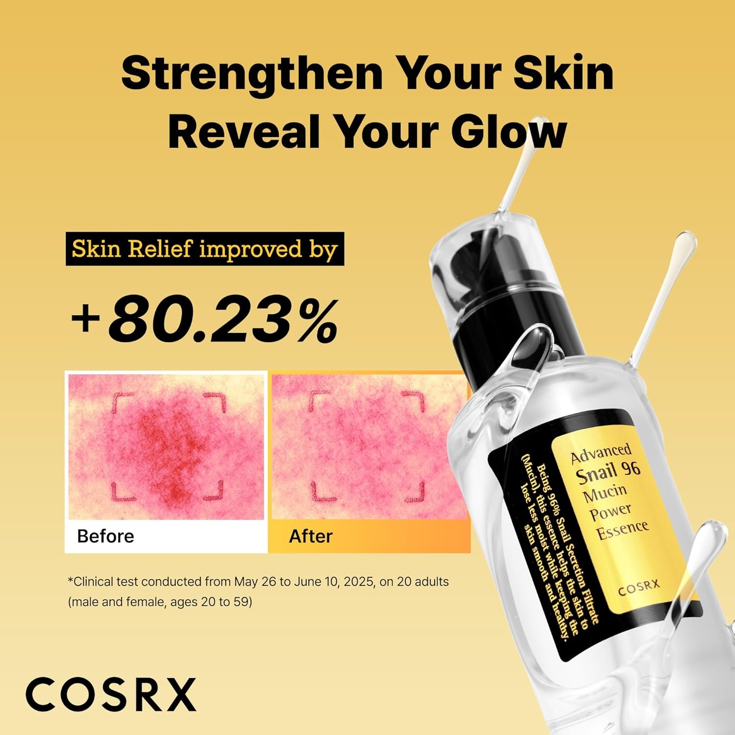 image:imageCOSRX Snail Mucin 96 Repairing Serum for Sooothing amp Hydrating 338 oz Snail Secretion Filtrate for Dull Skin amp Fine Lines Korean Skin Care100 mL338 Fl Oz Pack of 1