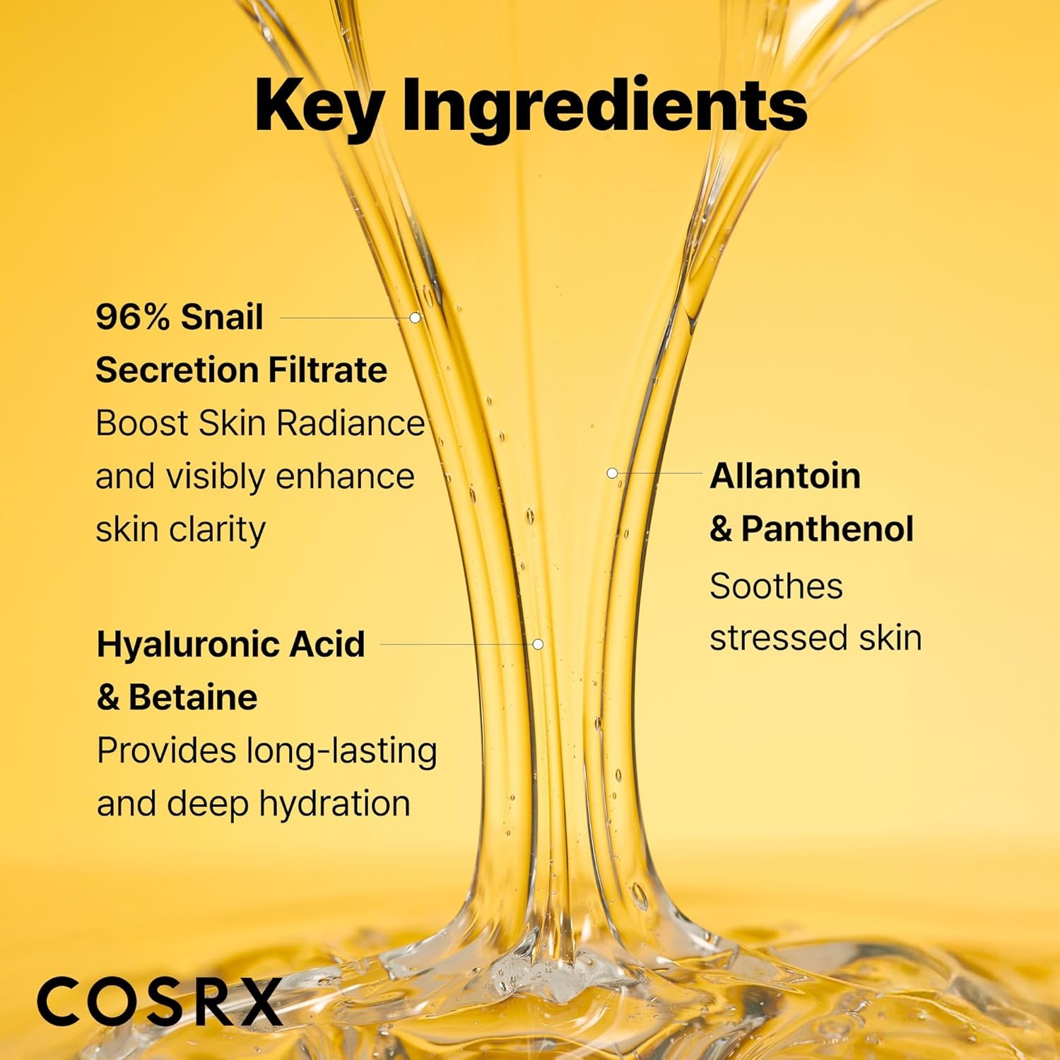 image:imageCOSRX Snail Mucin 96 Repairing Serum for Sooothing amp Hydrating 338 oz Snail Secretion Filtrate for Dull Skin amp Fine Lines Korean Skin Care100 mL338 Fl Oz Pack of 1