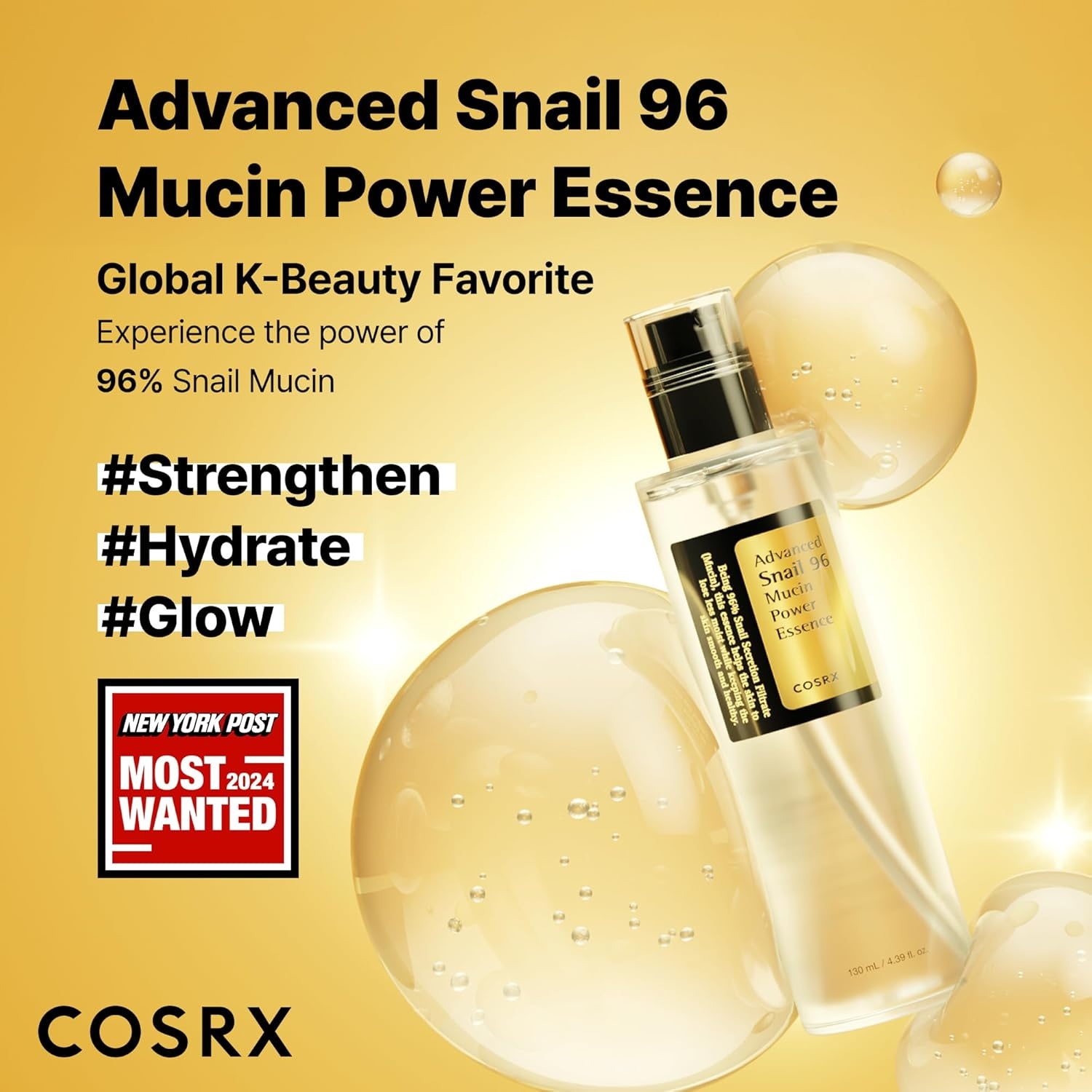 image:imageCOSRX Snail Mucin 96 Repairing Serum for Sooothing amp Hydrating 338 oz Snail Secretion Filtrate for Dull Skin amp Fine Lines Korean Skin Care100 mL338 Fl Oz Pack of 1