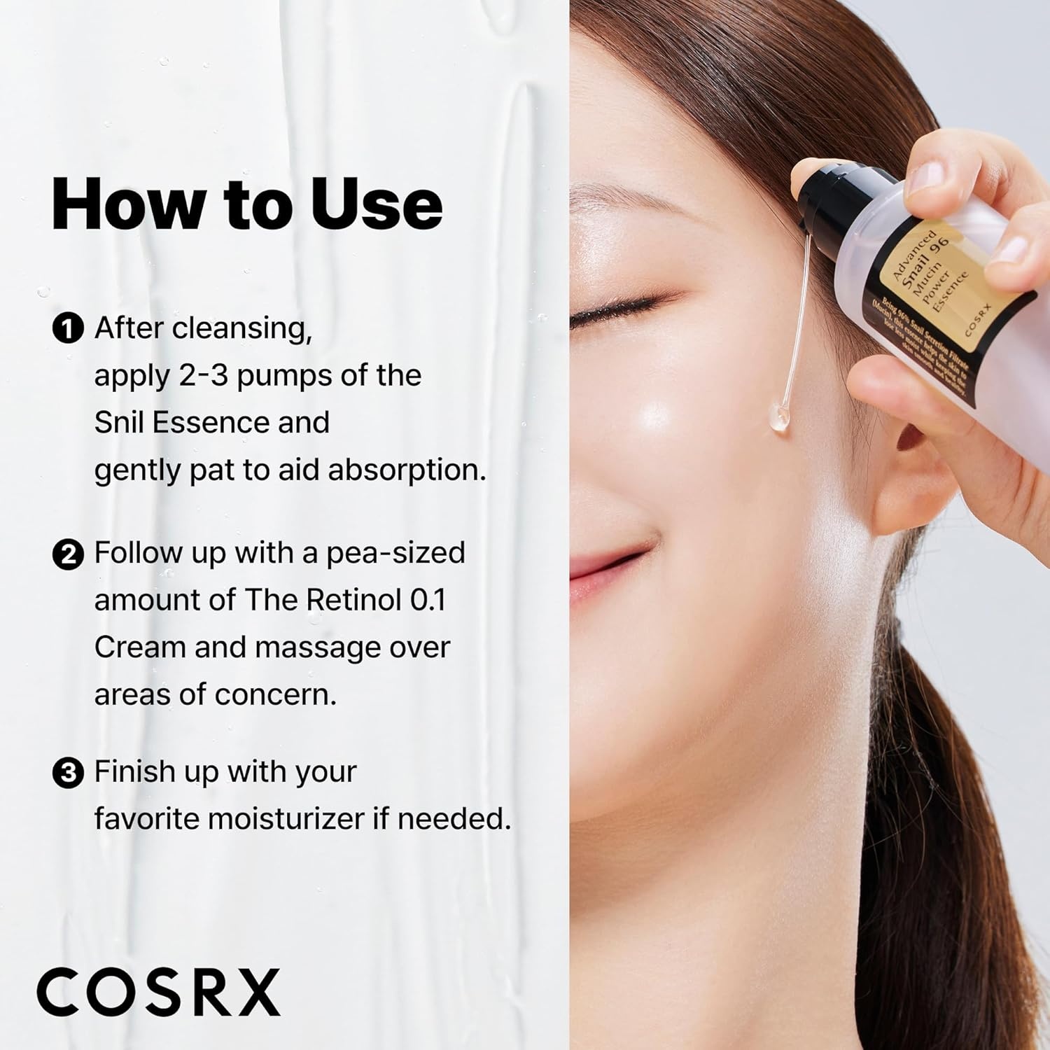 image:imageCOSRX Snail Mucin 96 Repairing Serum for Sooothing amp Hydrating 338 oz Snail Secretion Filtrate for Dull Skin amp Fine Lines Korean Skin Care338 Fl Oz Pack of 2