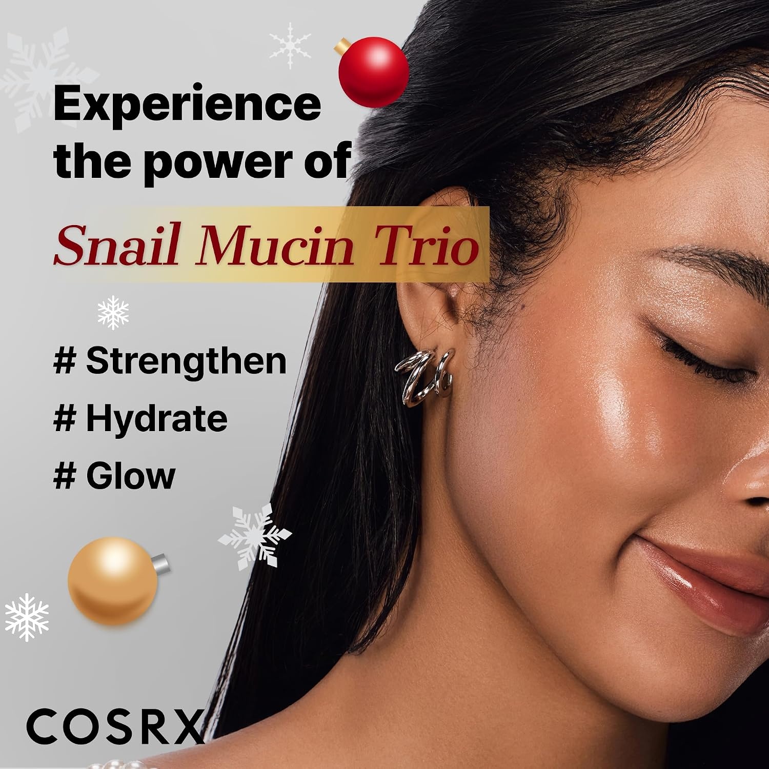 image:imageCOSRX Snail Mucin Limited Gift Set with Snail Mucin Repairing Serum Moisturizer amp Collagen Face Mask Korean Skin Care Set Gifts for Women Amazon Exclusive