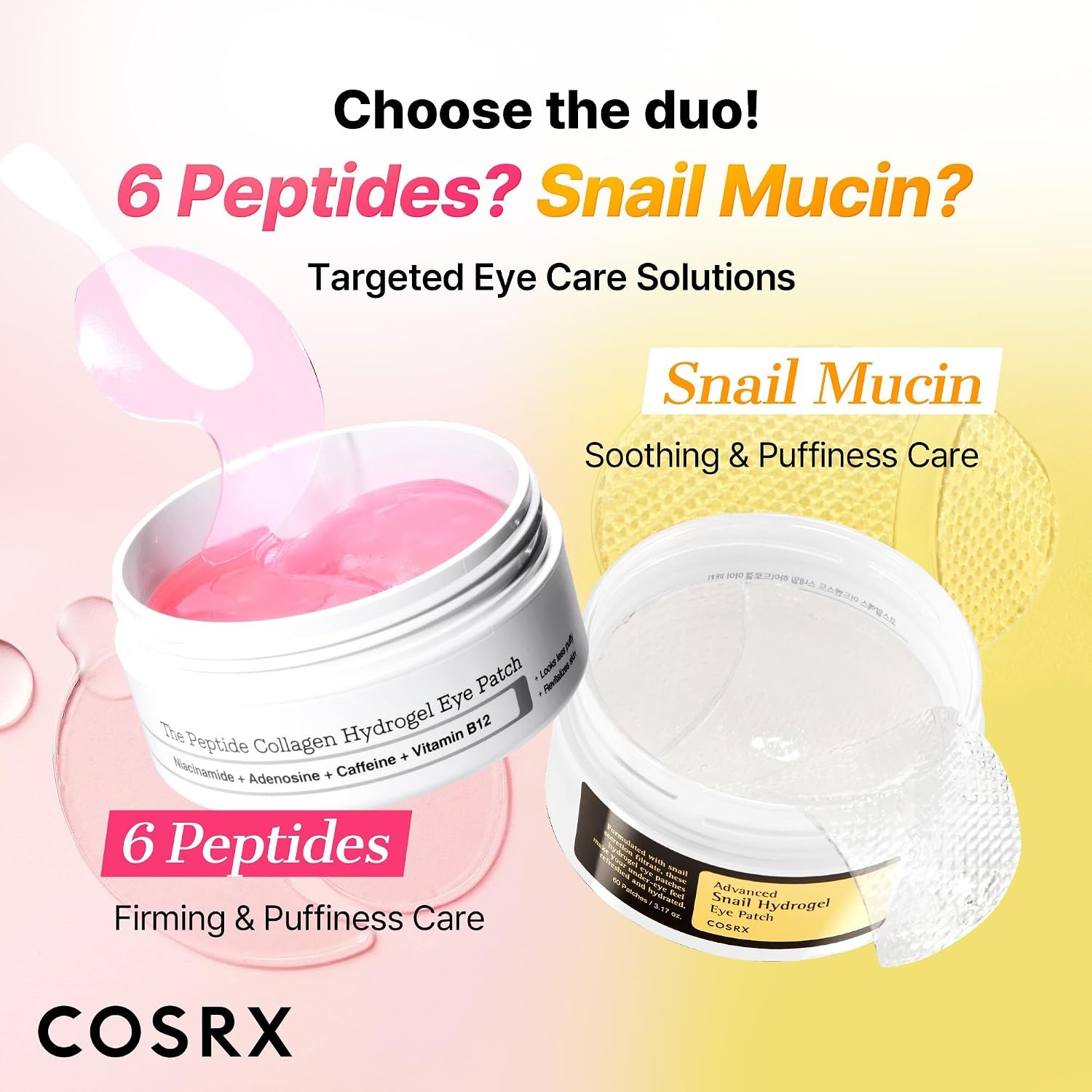 image:imageCOSRX Snail Mucin Peptide Under Eye Cream for Antiaging 084 oz 737 Snail Mucin 5X Peptide and Niacinamide Eye Care Korean Eye Cream for Dark Circles Korean Skin Care
