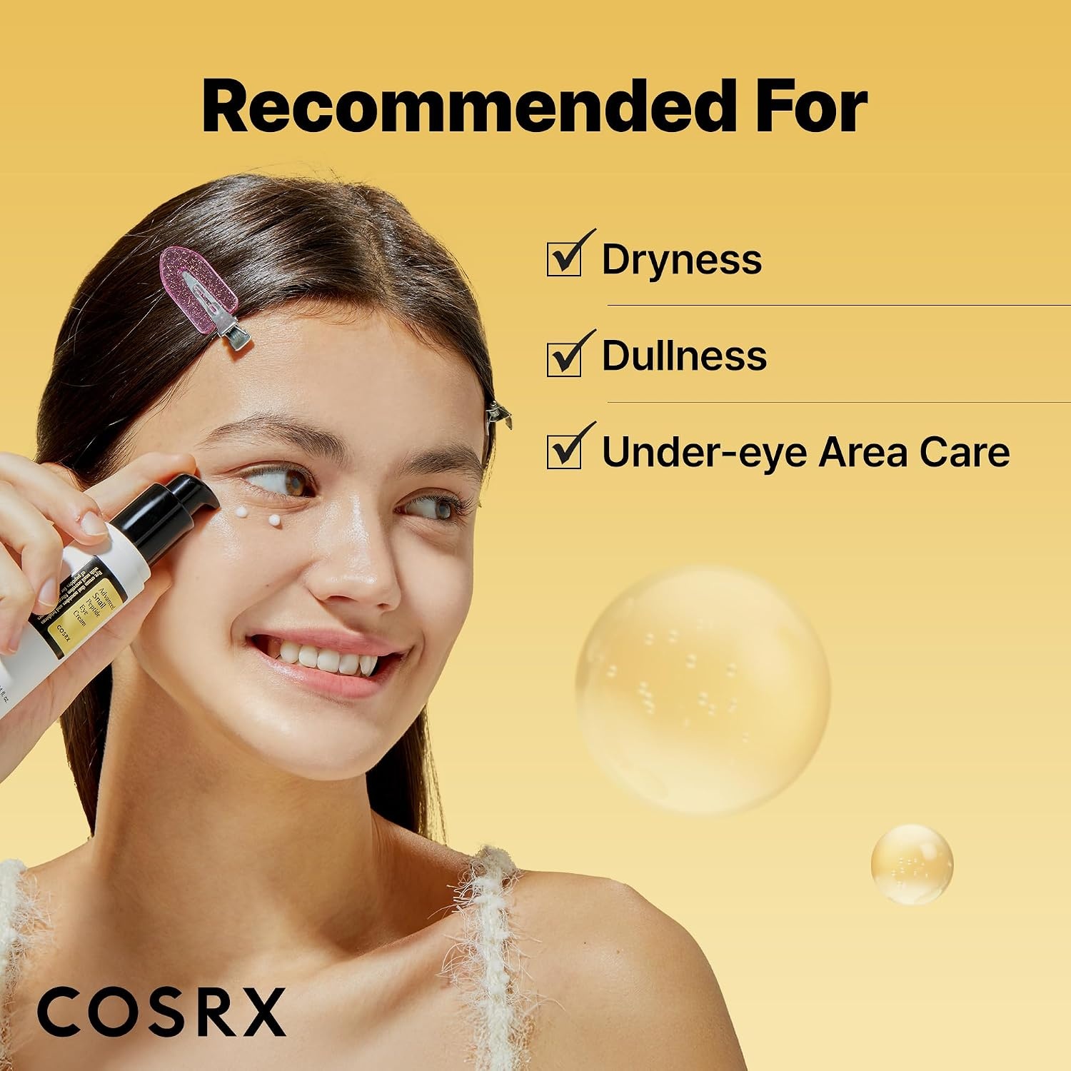 image:imageCOSRX Snail Mucin Peptide Under Eye Cream for Antiaging 084 oz 737 Snail Mucin 5X Peptide and Niacinamide Eye Care Korean Eye Cream for Dark Circles Korean Skin Care
