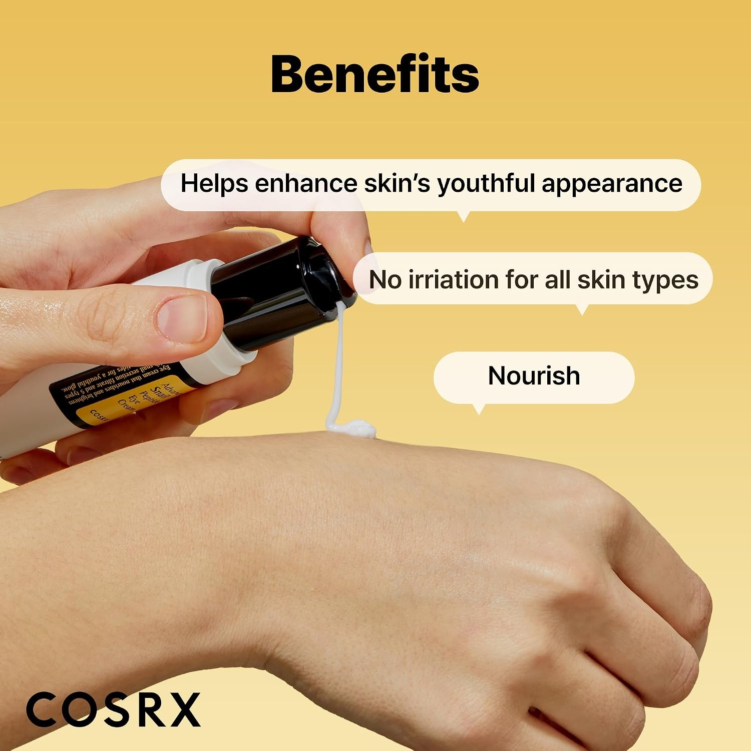 image:imageCOSRX Snail Mucin Peptide Under Eye Cream for Antiaging 084 oz 737 Snail Mucin 5X Peptide and Niacinamide Eye Care Korean Eye Cream for Dark Circles Korean Skin Care