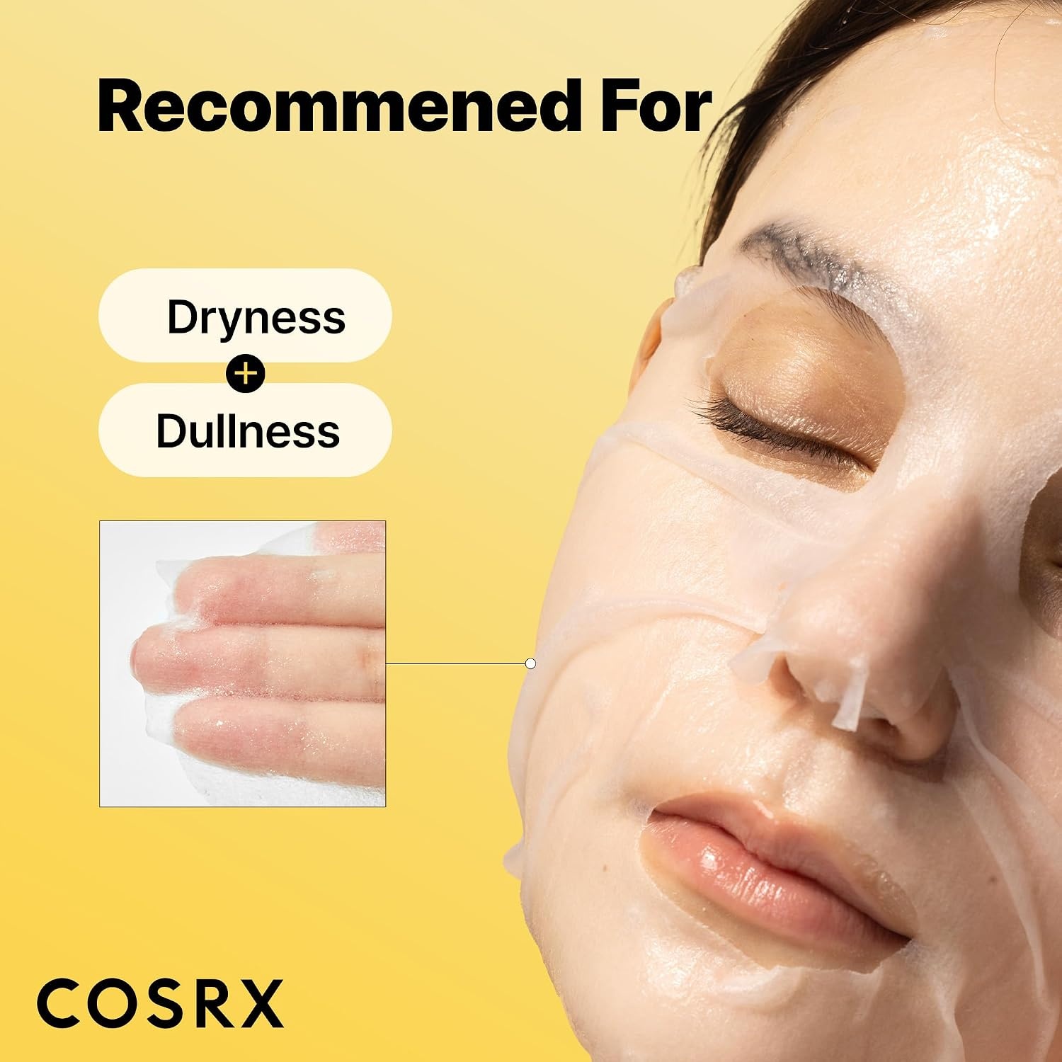 image:imageCOSRX Snail Mucin Sheet Mask 10 EA with Snail Mucin Serum Hydrating Face Sheet Masks for Dry amp Sensitive Skin Korean Face Mask for Self Care Korean Skin Care20 EA 2 Pack of 10 EA
