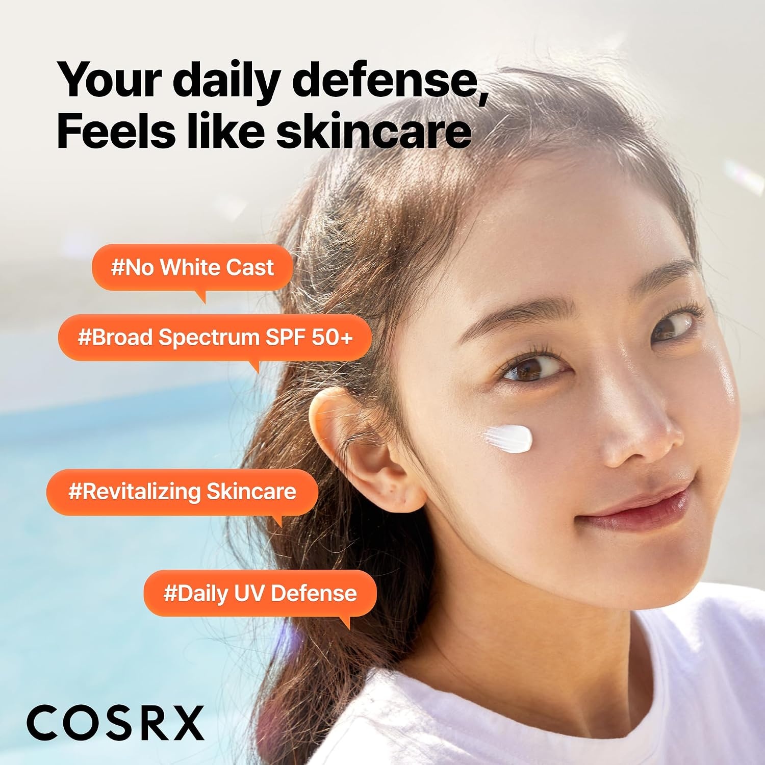 image:imageCOSRX Vitamin E Sunscreen SPF 50 Natural Glow for Oily Skin 169 fl oz Hydrating Face Sunscreen Lightweight NonSticky No White Cast Beach Essentials Travel Essentials Korean SkincareVitamin E Sunscreen 2 Pack