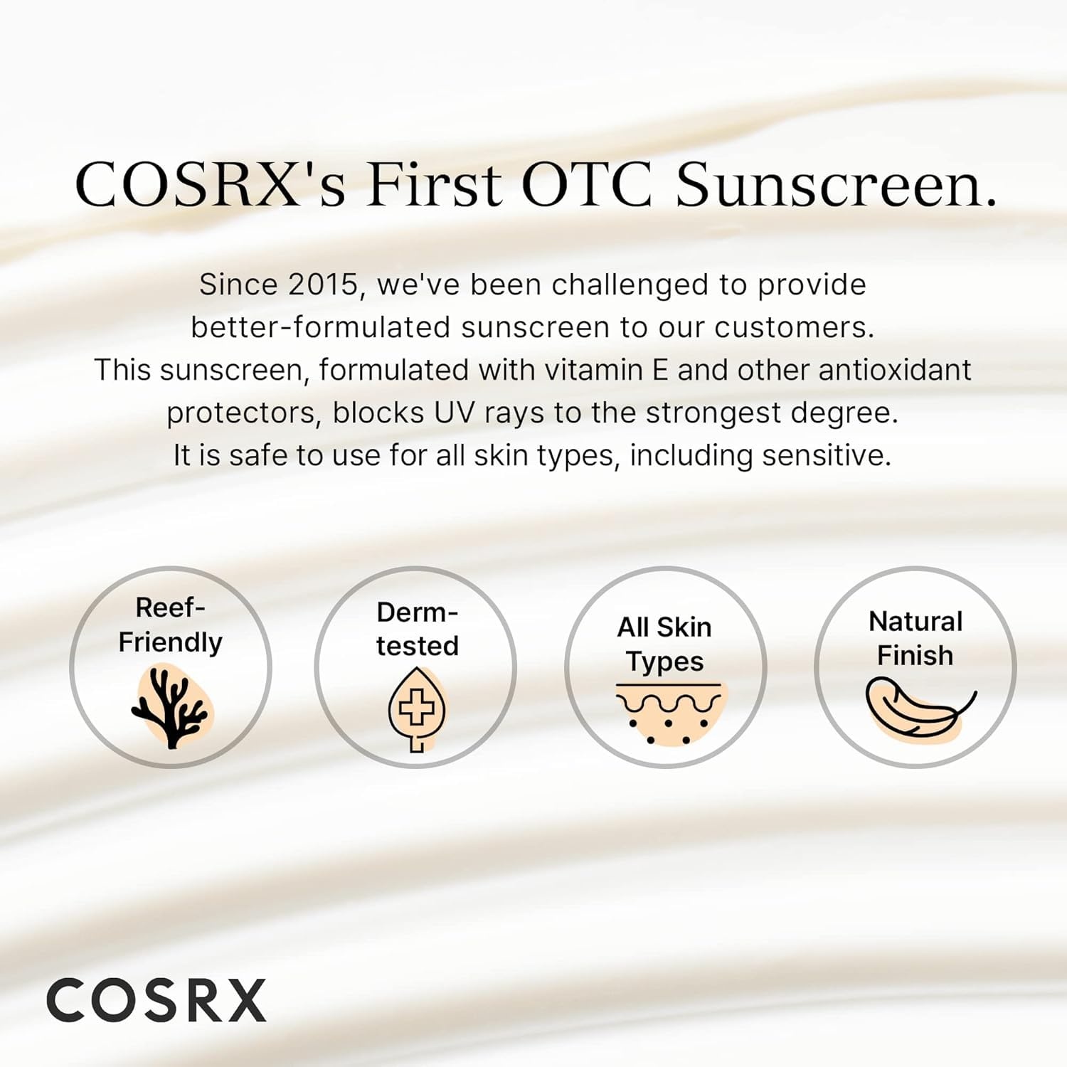 image:imageCOSRX Vitamin E Sunscreen SPF 50 Natural Glow for Oily Skin 169 fl oz Hydrating Face Sunscreen Lightweight NonSticky No White Cast Beach Essentials Travel Essentials Korean SkincareVitamin E Sunscreen 1 Pack