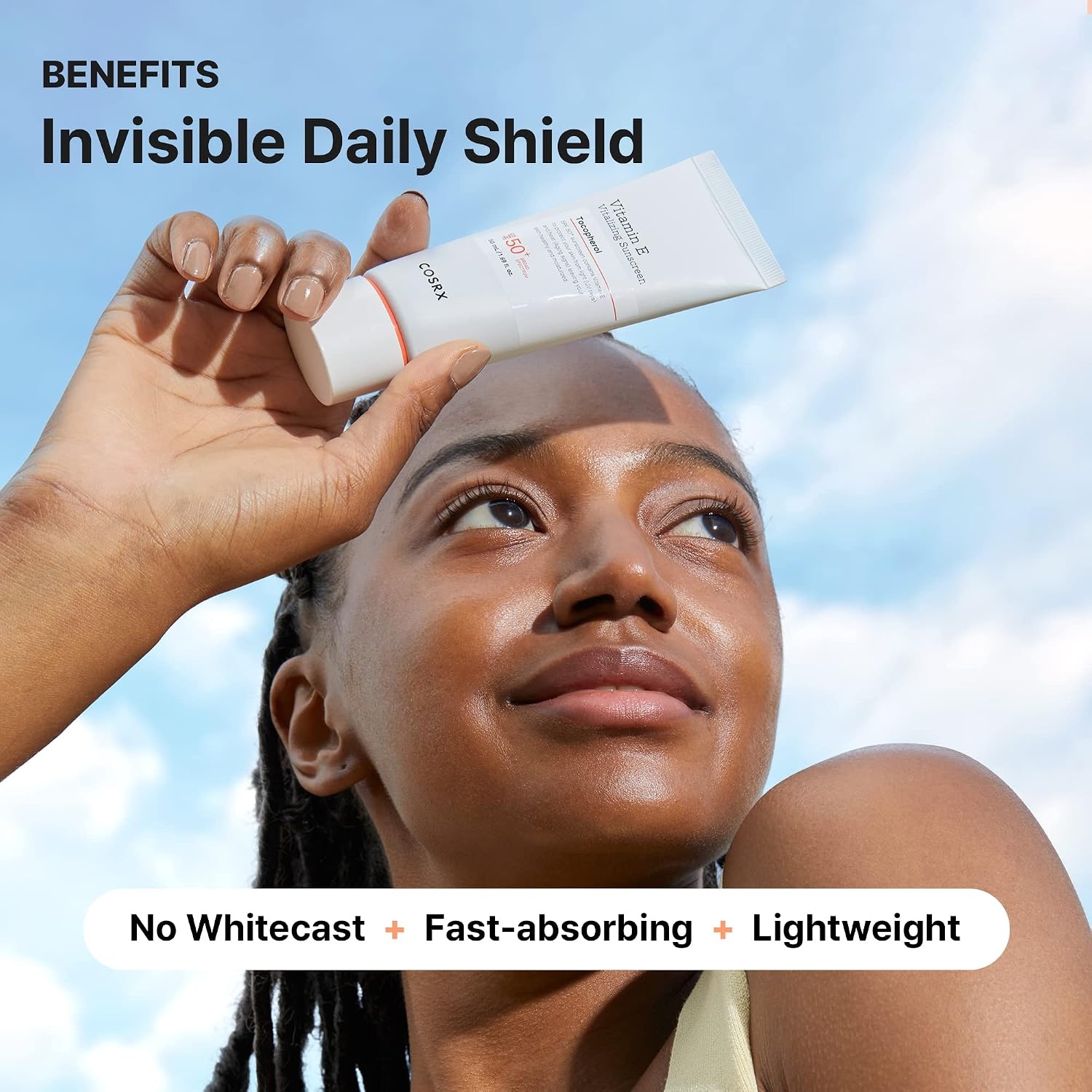 image:imageCOSRX Vitamin E Vitalizing Face Sunscreen SPF 50 2 Alpha Arbutin Discoloration Care Serum