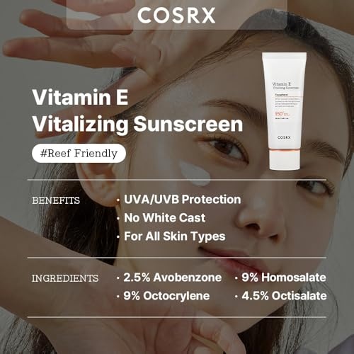 image:imageCOSRX Vitamin E Vitalizing Face Sunscreen SPF 50 2 Alpha Arbutin Discoloration Care Serum