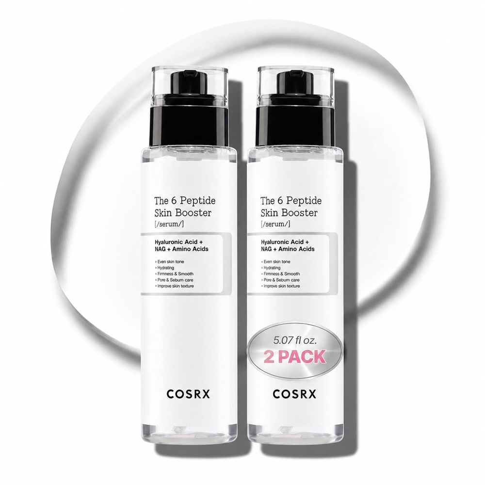 image:imageCOSRX 6X Peptide Collagen Skin Booster Toner Serum for Dull Skin 507 oz Preps Skin with Copper Peptides GHKCu for Uneven Skin Texture Skin Renewal Boosting Facial Essence Korean Skin Care6 Multi Peptide Complex 2 Pack of 507 floz Each
