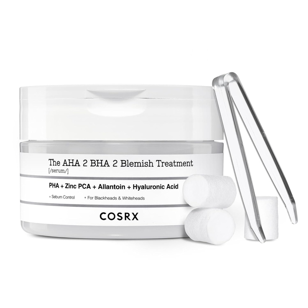 image:imageCOSRX AHA 2 BHA 2 Blemish Treatment Serum Quick amp Easy Spot Care 50g 30 Cotton Balls Spot Treatment Blackheads amp Whiteheads Sebum Control Paraben Free Phthalates Free Korean Skin Care