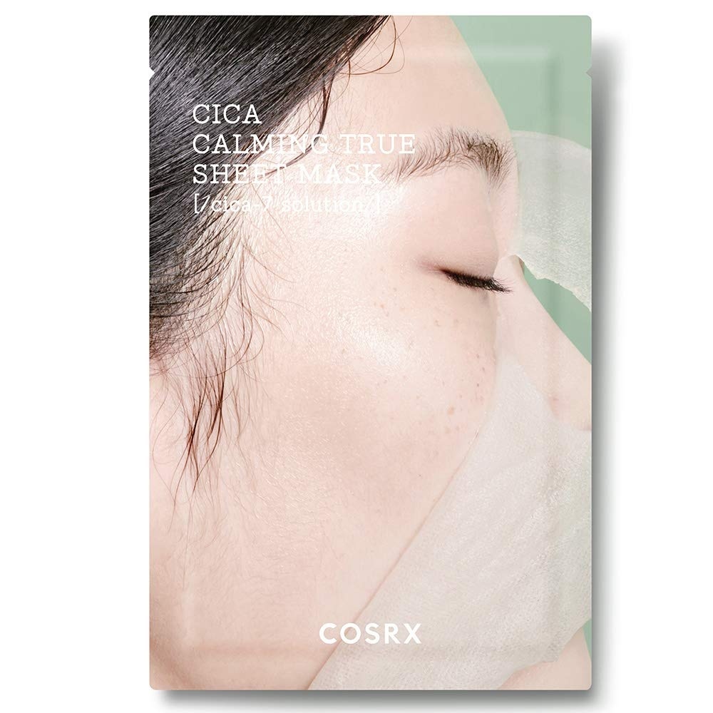 image:imageCOSRX Cica Calming True Sheet Mask Centella Face Mask 071 fl oz Soothing Care for Sensitive Irritated Skin Redness Relief Lightweight Serum Finish Paraben Free Korean Skin Care