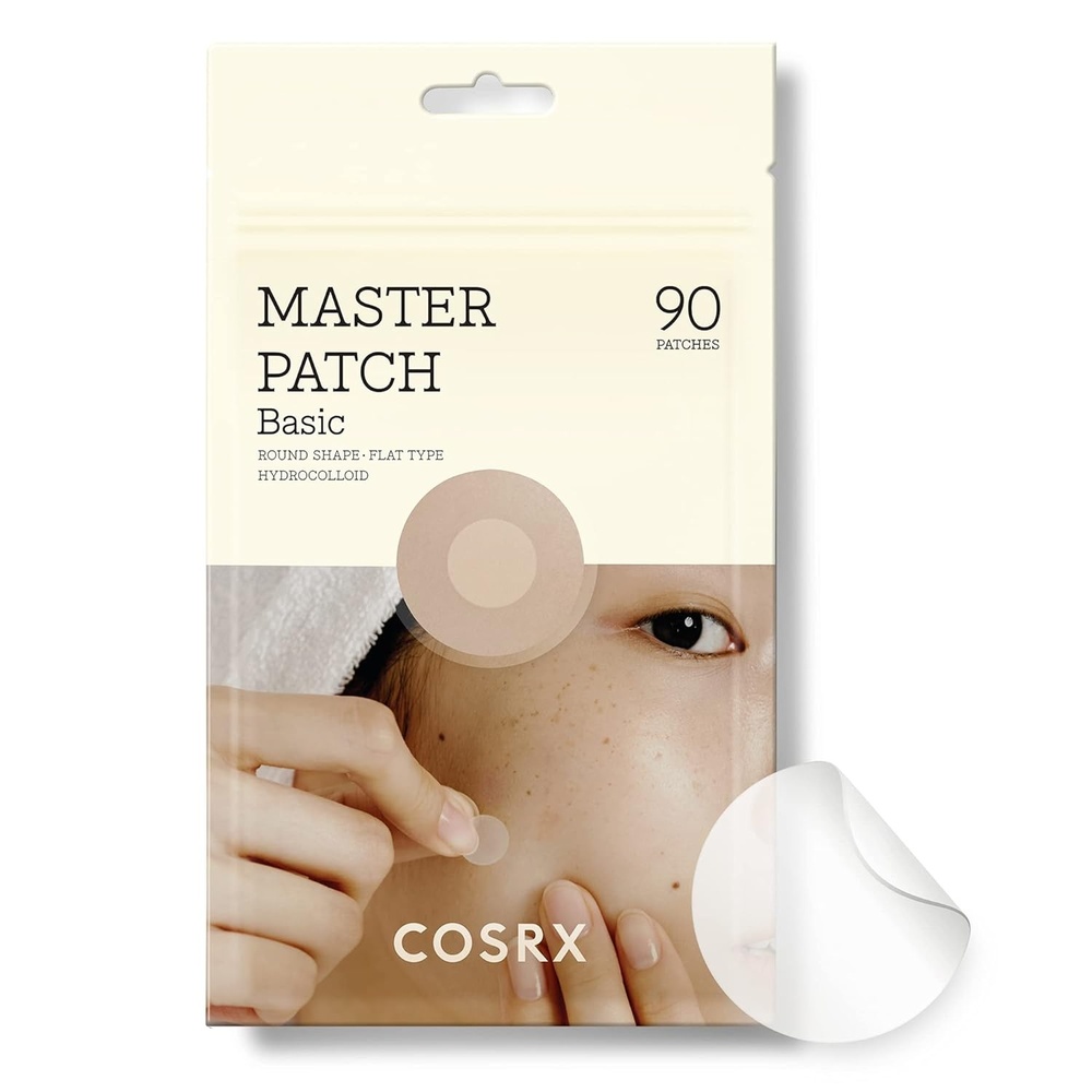 image:imageCOSRX Master Patch Basic Value Pack Absorbing Hydrocolloid 90 Counts Overnight Acne Patch Hydrocolloid Blemish Spot Sticker for Face Strong adhesion amp Thicker Spot Cover 1 Sizes90 Count Pack of 1
