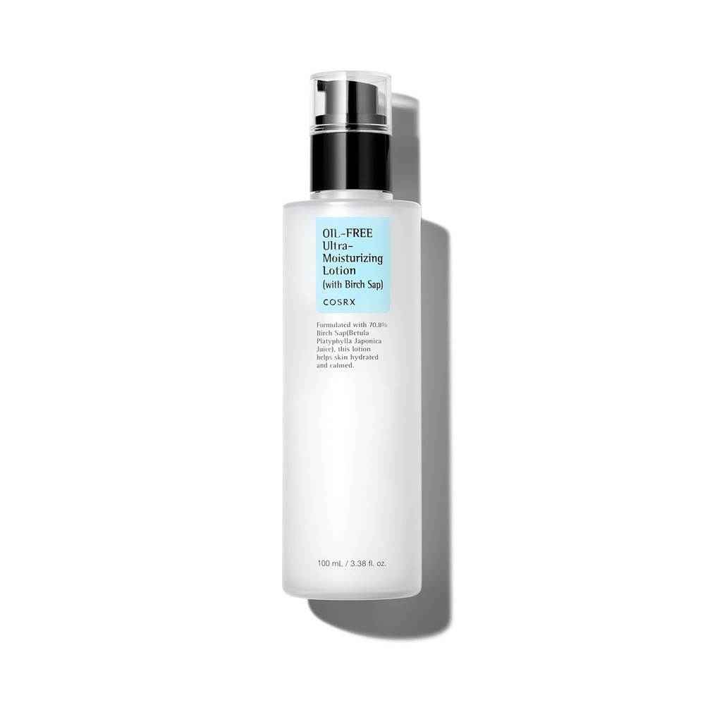 image:imageCOSRX Oil Free Lotion with Birch Sap Acne Facial Moisturizer 338 fl oz Lightweight Daily Hydration for Oily Combination All Skin Types Fresh NonSticky Finish Korean Skin Care