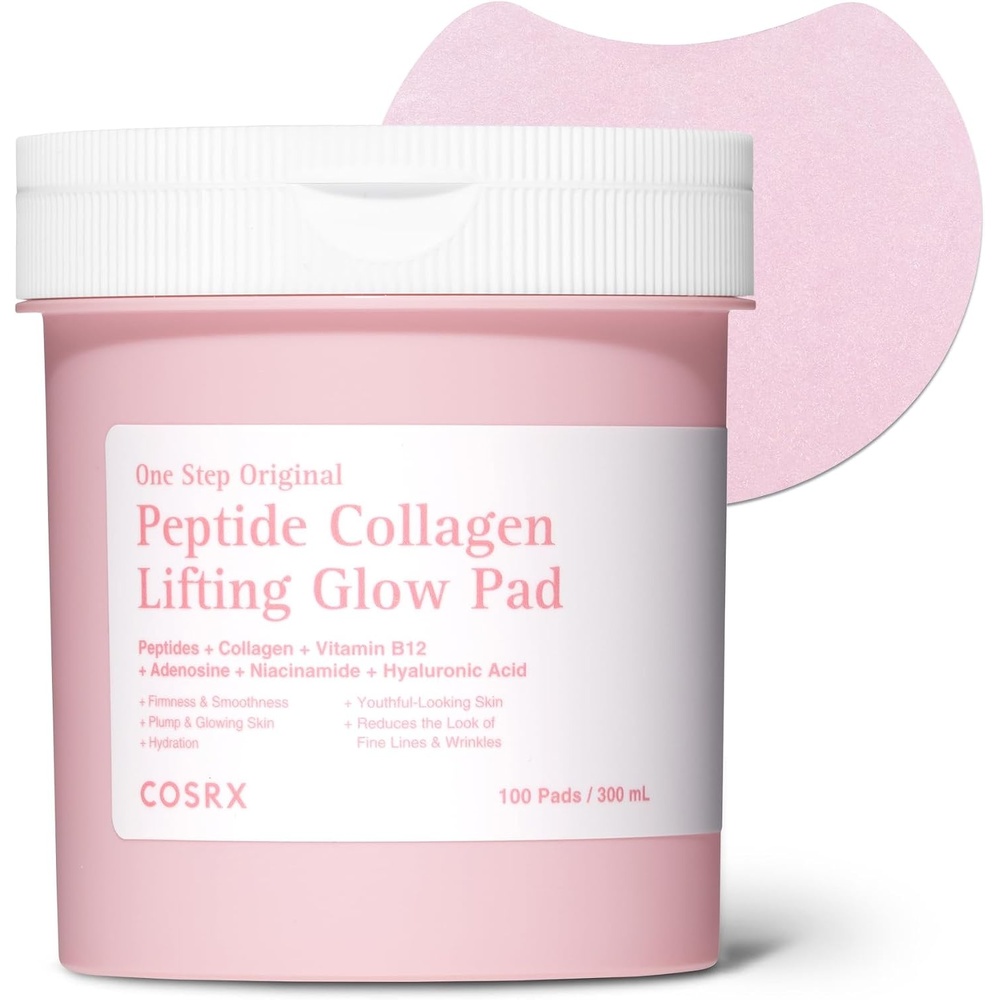 image:imageCOSRX OneStep Tone Clarifying Toner Pads Even Skin amp Hydration 100 Pads Toning Pad for Skin Texture amp Hydration amp Evening Skin Tone with Arbutin Glutathione amp Hyaluronic Acids Korean Skin CareLifting Glow