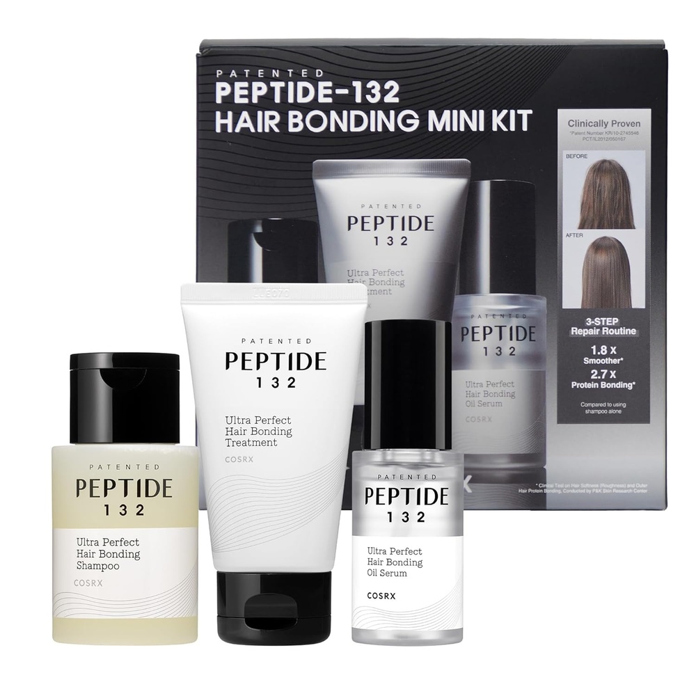 image:imageCOSRX PEPTIDE 132 Hair Care Kit Scalp Care Shampoo Treatment amp Serum Keratin amp Peptide Care for Damaged Dry Hair Dandruff amp Itchy Scalp Relief Split End Strengthening Hair Gift SetMini Size