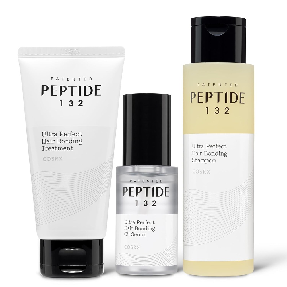 image:imageCOSRX PEPTIDE 132 Hair Care Trio Hair Bonding Shampoo Treatment amp Oil Serum Bond Repair Treatment for Damaged Dry Hair Daily Scalp Treatment for Dandruff Dry Itchy or Flaky Scalp