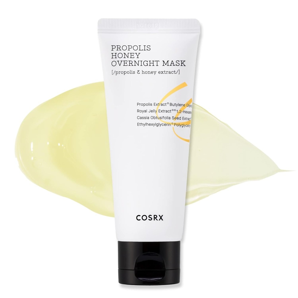 image:imageCOSRX Propolis Honey Overnight Mask Propolis Extract 87 203 floz Sleeping Mask for Glow Deep Moisture Nourishing Care for Dull Dry Skin Cruelty Free Paraben Free Korean Skin Care