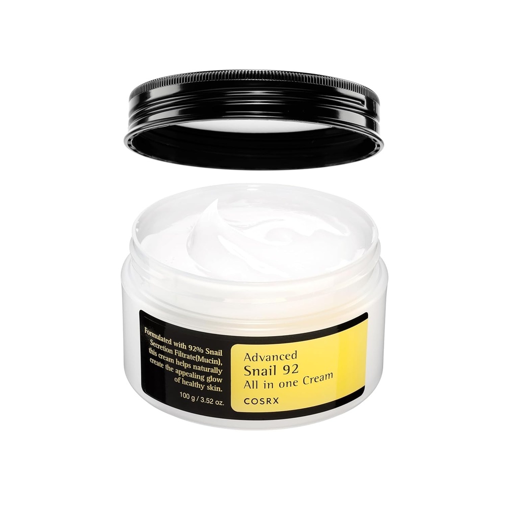 image:imageCOSRX Snail Mucin 92 Face Moisturizer for Soft amp Glowy Skin 352 oz Lightweight Moisturing amp Soothing Cream for All Skin Types Korean Skin Care Korean Moisturizer Face Cream352 floz 1 Pack