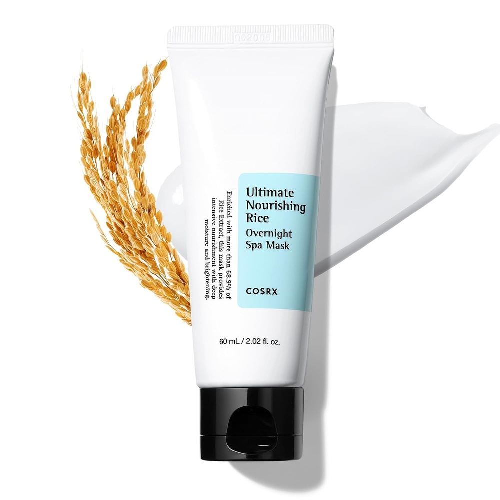 image:imageCOSRX Ultimate Nourishing Rice Overnight Spa Mask Niacinamide 202floz 68 Rice Extract Sleeping Pack Brightening Deep Nourishment for Dull Dry Skin Glow Boosting Korean Skin CareSpa Mask