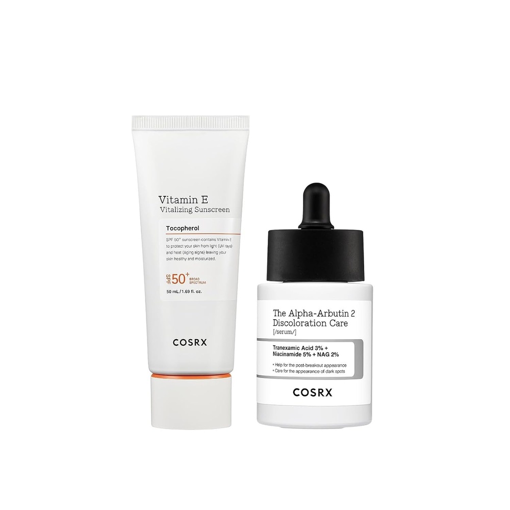 image:imageCOSRX Vitamin E Vitalizing Face Sunscreen SPF 50 2 Alpha Arbutin Discoloration Care Serum