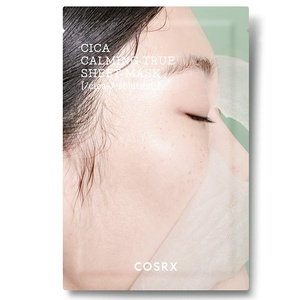 COSRX Cica Calming True Sheet Mask, Centella Face Mask, 0.71 fl oz | Soothing Care for Sensitive, Irritated Skin, Redness Relief, Lightweight Serum Finish, Paraben Free, Korean Skin Care