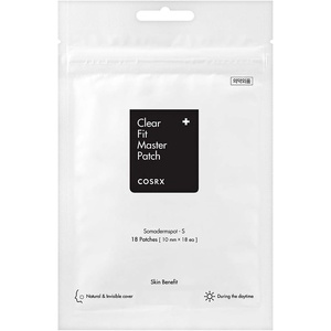 COSRX Clear Fit Invisible Master Patch, Ultra-Thin Spot Cover (18 Counts) | Seamless Hydrocolloid Pimple Stickers for Invisible Spot Coverage, Quick & Easy Blemish Care, Korean Skin Care, Pore Care