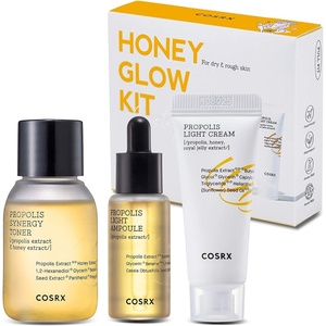 COSRX Honey Glow Kit, Propolis Toner, Serum & Cream, Travel Size Set | Korean Skin Care Gift Set, Deep Moisture, Nourishment for Dull, Dry Skin, Glass Skin Routine, TSA-Friendly Minis