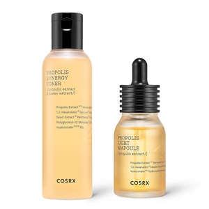 COSRX Honey Glow Ritual- Honey Toner + Serum Duo- Korean Toner & Moisturizer for Daily Hydration, For all Skin Types, Propolis Extract, Glow and Radiance, Korean Skin Care