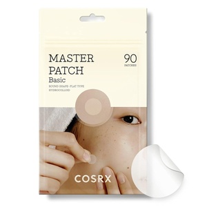 COSRX Master Patch Basic Value Pack, Absorbing Hydrocolloid (90 Counts) | Overnight Acne Patch Hydrocolloid, Blemish Spot Sticker for Face, Strong adhesion & Thicker Spot Cover, 1 Sizes(90 Count (Pack of 1))