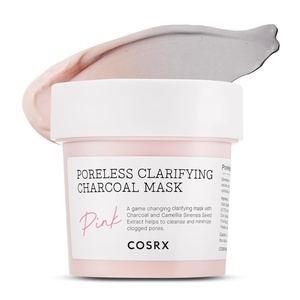 COSRX Pink Pore Clarifying Charcoal Clay Mask for Blackheads, 3.8 fl oz | Color Changing Detox Care, Wash-Off Type, Sebum, Acne Control, Deep Cleansing, Fun K-Beauty Skincare