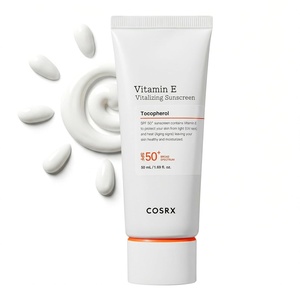 COSRX Vitamin E Sunscreen SPF 50, Natural Glow, for Oily Skin, 1.69 fl oz | Hydrating Face Sunscreen, Lightweight, Non-Sticky, No White Cast, Beach Essentials, Travel Essentials, Korean Skincare(Vitamin E Sunscreen (1 Pack))