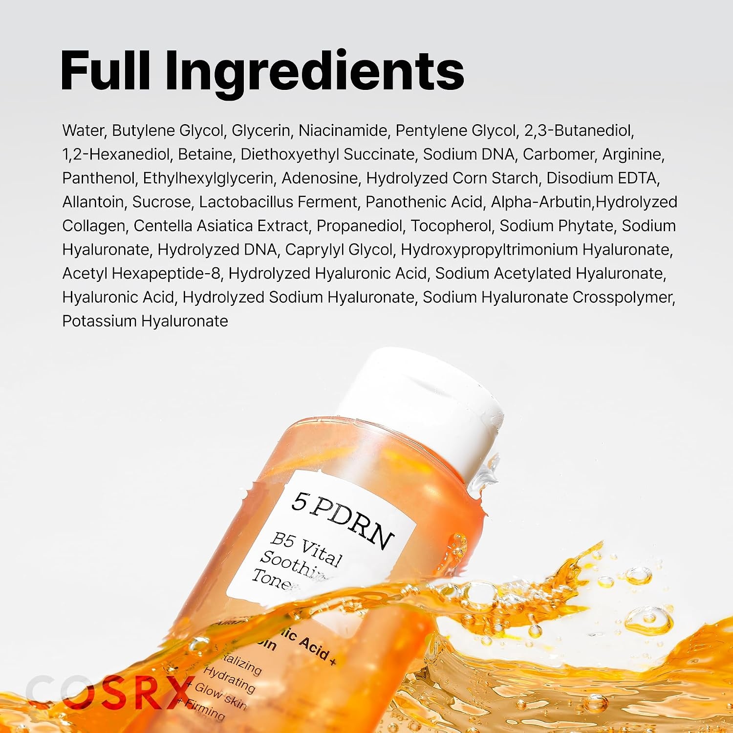 image:imageCOSRX 5 PDRN B5 Soothing Toner Instant Calming amp Hydrating 946 fl oz Rejuvenating Plumping Care with Centella Lactobacillus Ferment Hydration Boost for Dry Stressed Skin Korean Skin Care
