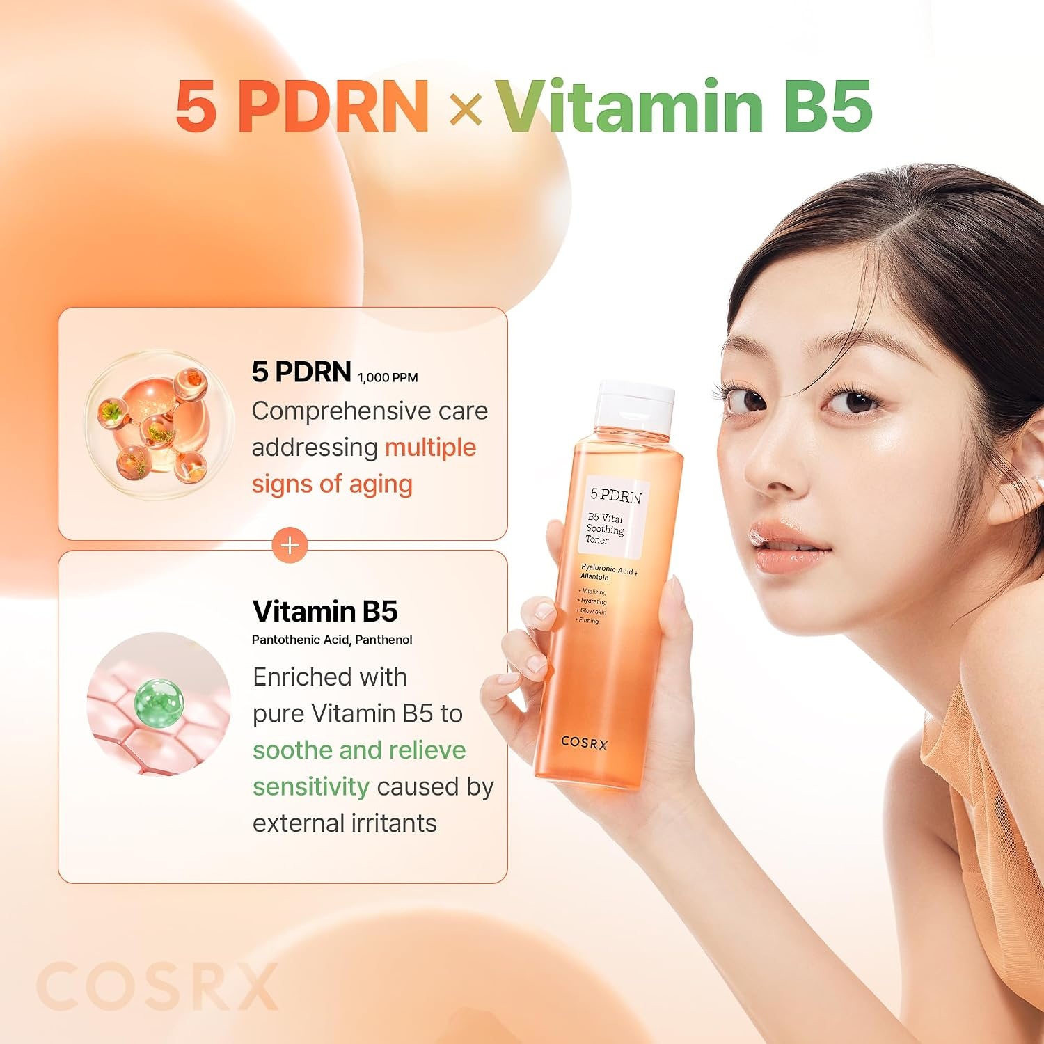 image:imageCOSRX 5 PDRN B5 Soothing Toner Instant Calming amp Hydrating 946 fl oz Rejuvenating Plumping Care with Centella Lactobacillus Ferment Hydration Boost for Dry Stressed Skin Korean Skin Care