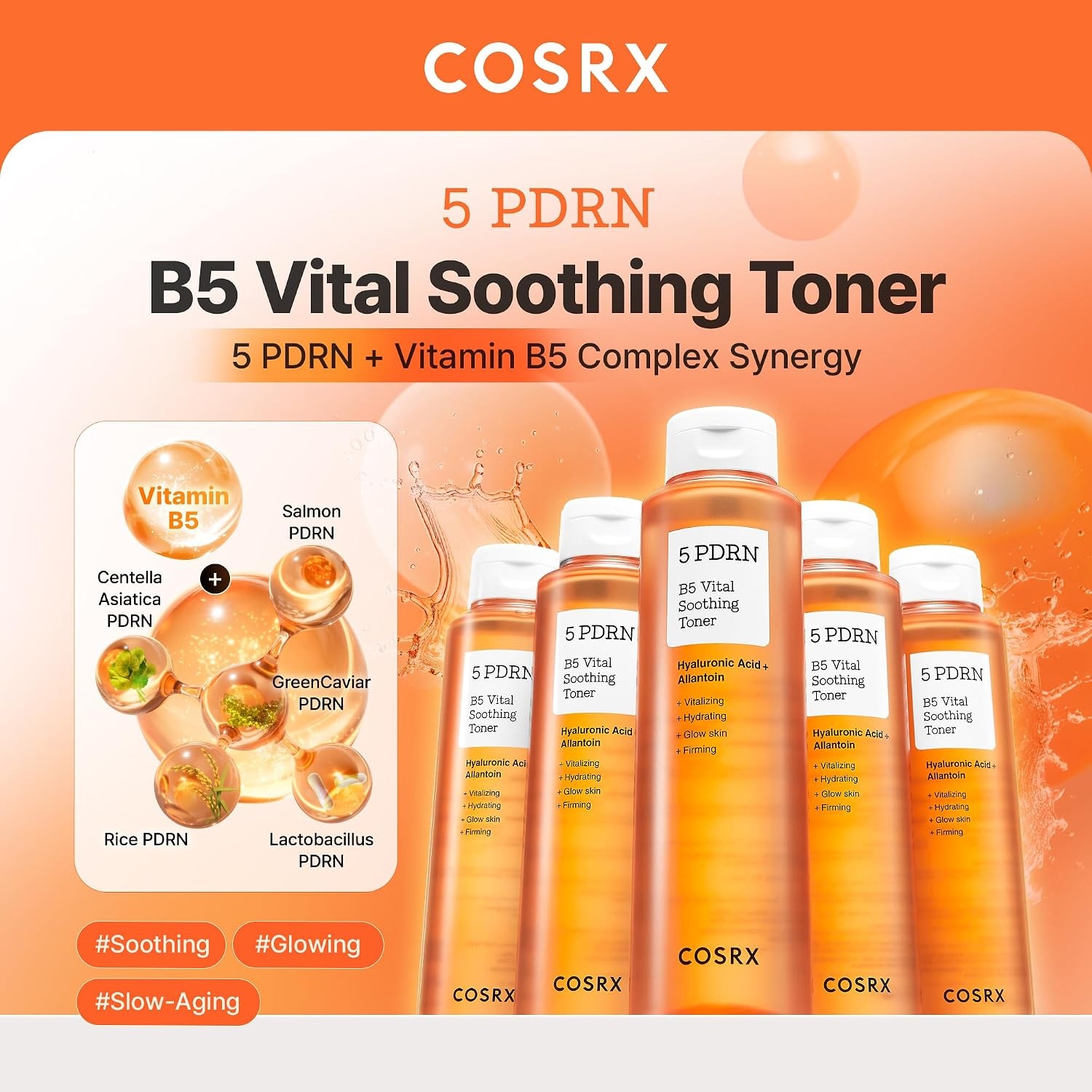 image:imageCOSRX 5 PDRN B5 Soothing Toner Instant Calming amp Hydrating 946 fl oz Rejuvenating Plumping Care with Centella Lactobacillus Ferment Hydration Boost for Dry Stressed Skin Korean Skin Care