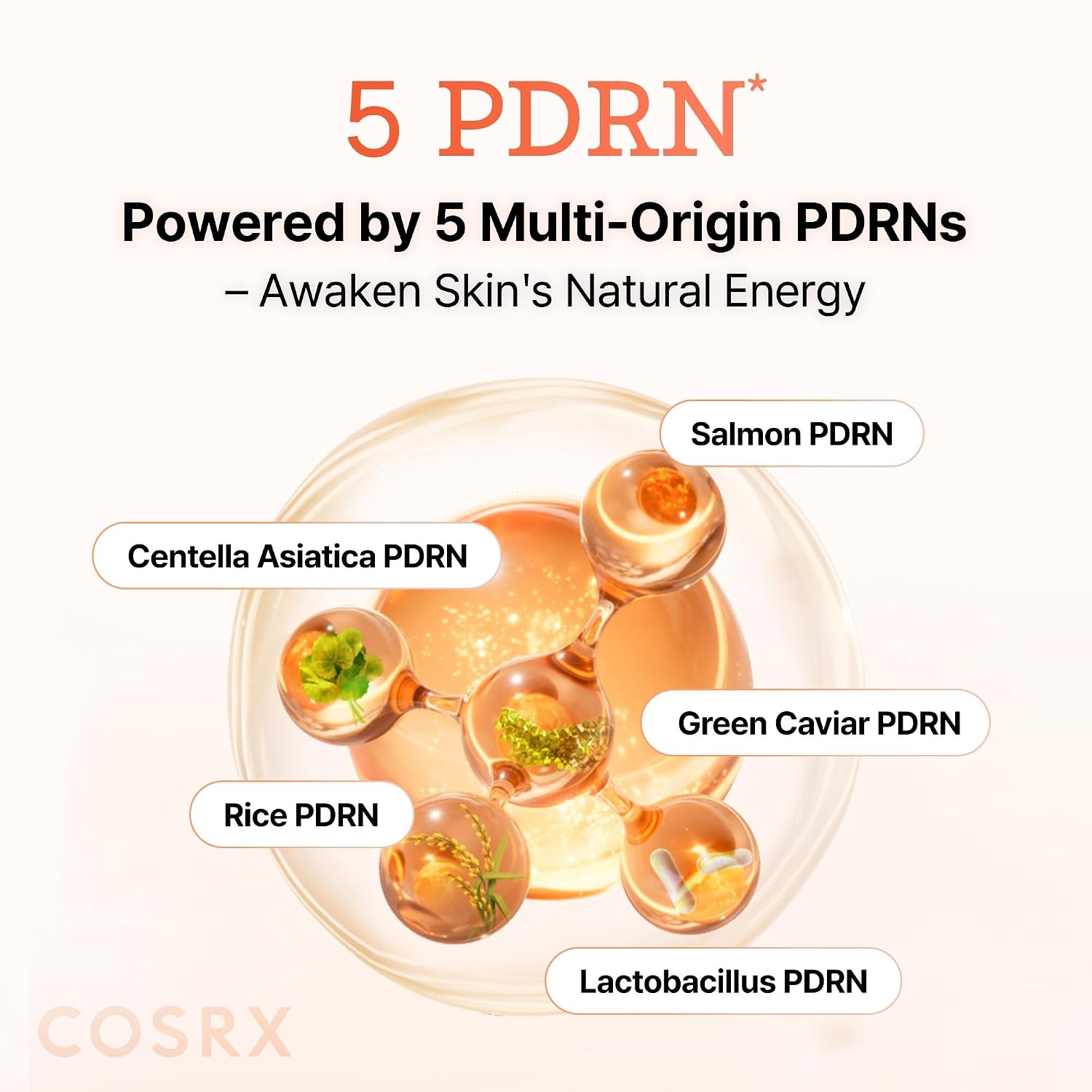 image:imageCOSRX 5 PDRN Collagen Serum Antiaging Glass Skin amp Plumping 338 fl oz Korean Skin Care for Glowing Bouncy Skin with Centella Lactobacillus Ferment Plumping Elasticity Care for Dull Skin